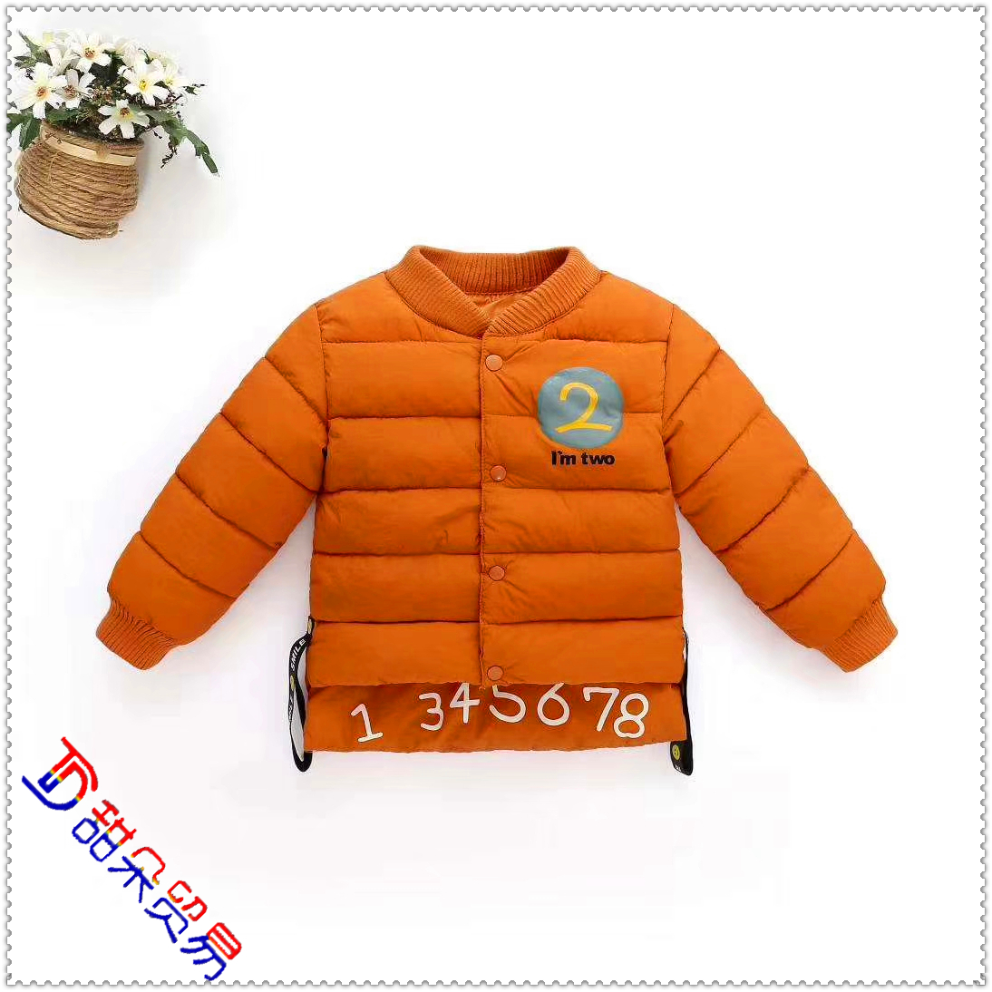 Children's down cotton-padded jackets with inner pockets short cotton-padded winter jackets for boys and girls 