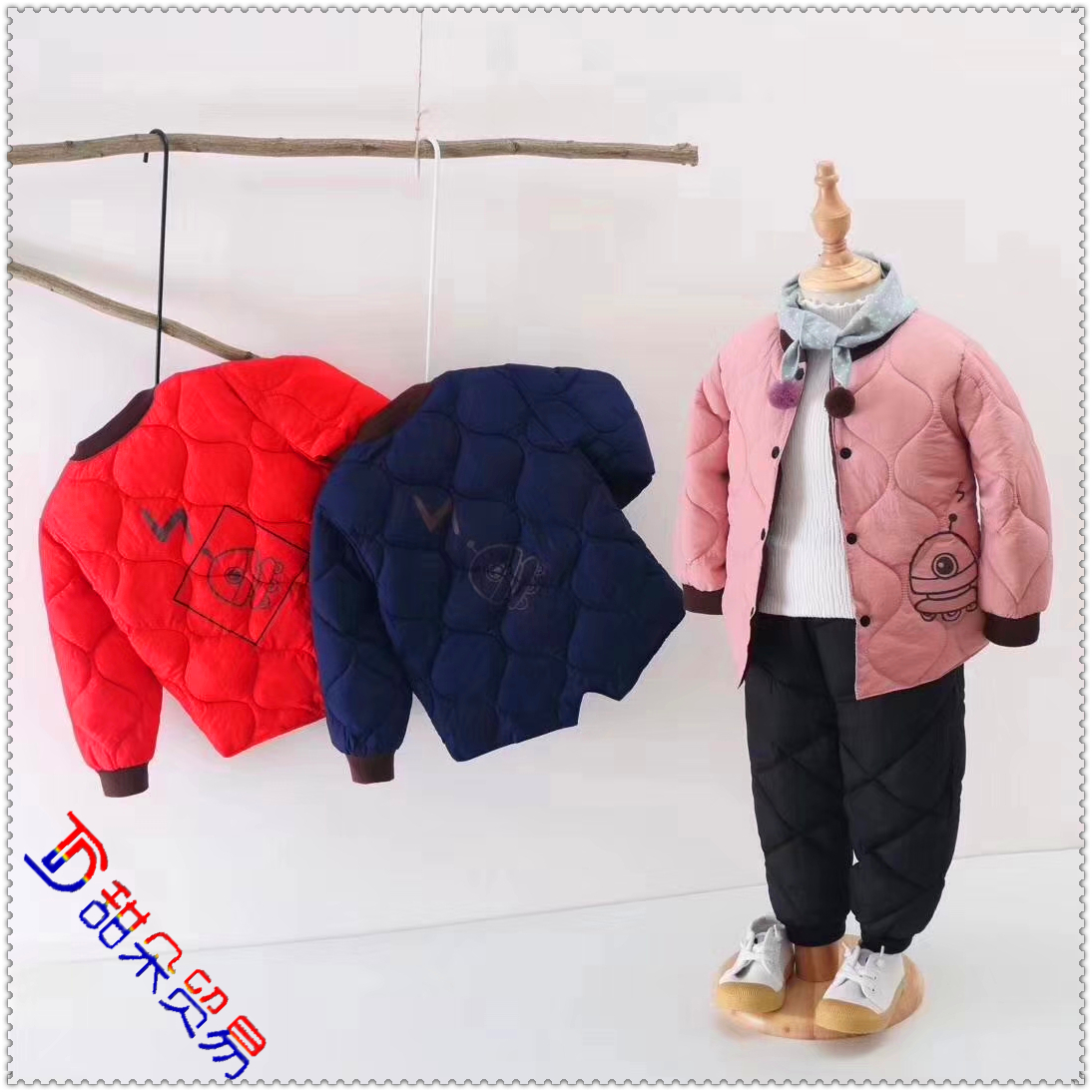New autumn/winter down jackets for children with inner pockets for boys short thermal coats for girls