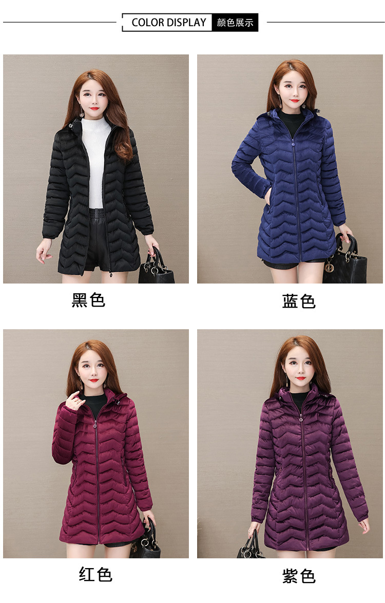 Autumn and Winter 2020 new down cotton-padded jackets for middle-aged and elderly women, padded cotton-padded jackets with thickened warm coats for slimming