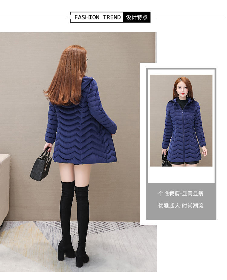 Autumn and Winter 2020 new down cotton-padded jackets for middle-aged and elderly women, padded cotton-padded jackets with thickened warm coats for slimming