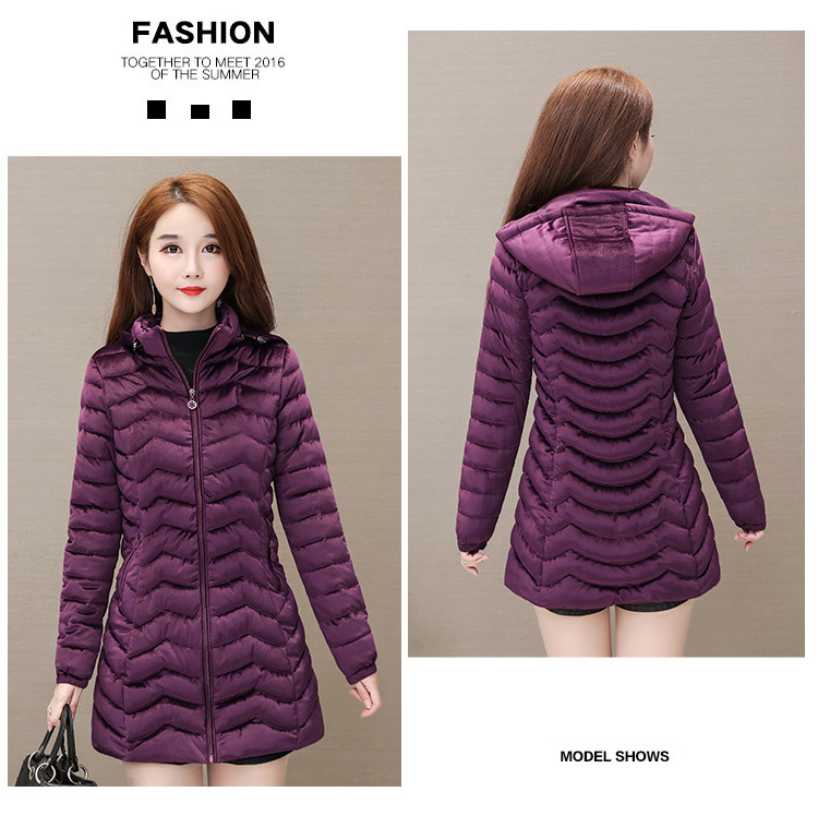 Autumn and Winter 2020 new down cotton-padded jackets for middle-aged and elderly women, padded cotton-padded jackets with thickened warm coats for slimming