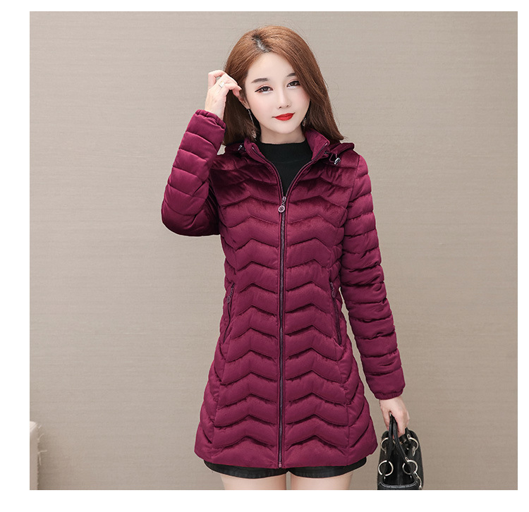 Autumn and Winter 2020 new down cotton-padded jackets for middle-aged and elderly women, padded cotton-padded jackets with thickened warm coats for slimming