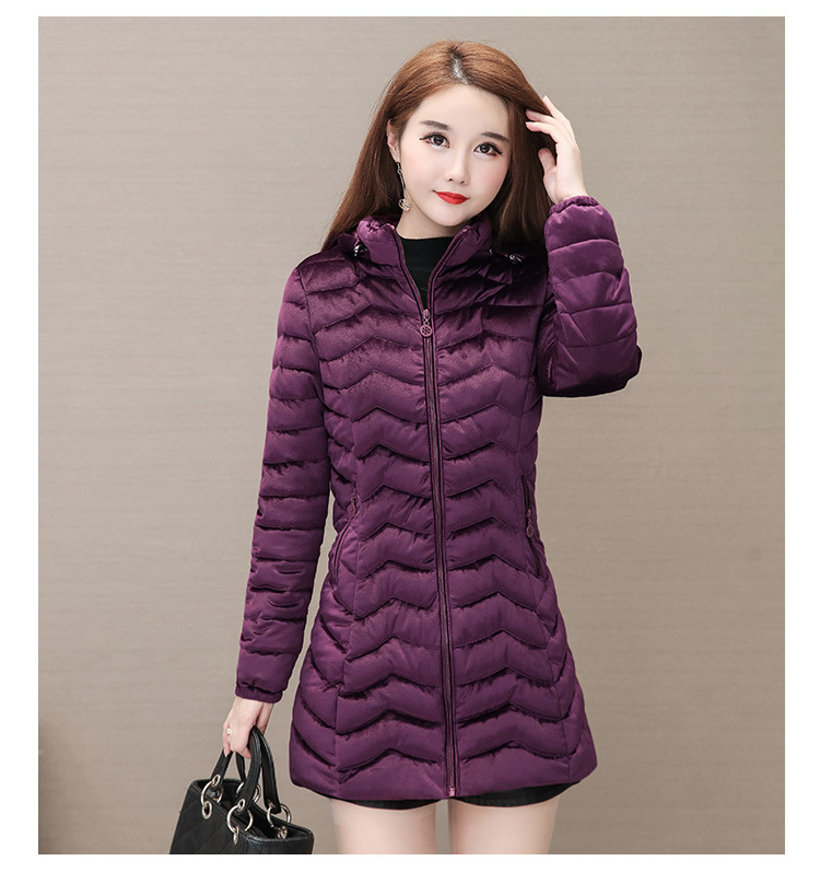 Autumn and Winter 2020 new down cotton-padded jackets for middle-aged and elderly women, padded cotton-padded jackets with thickened warm coats for slimming