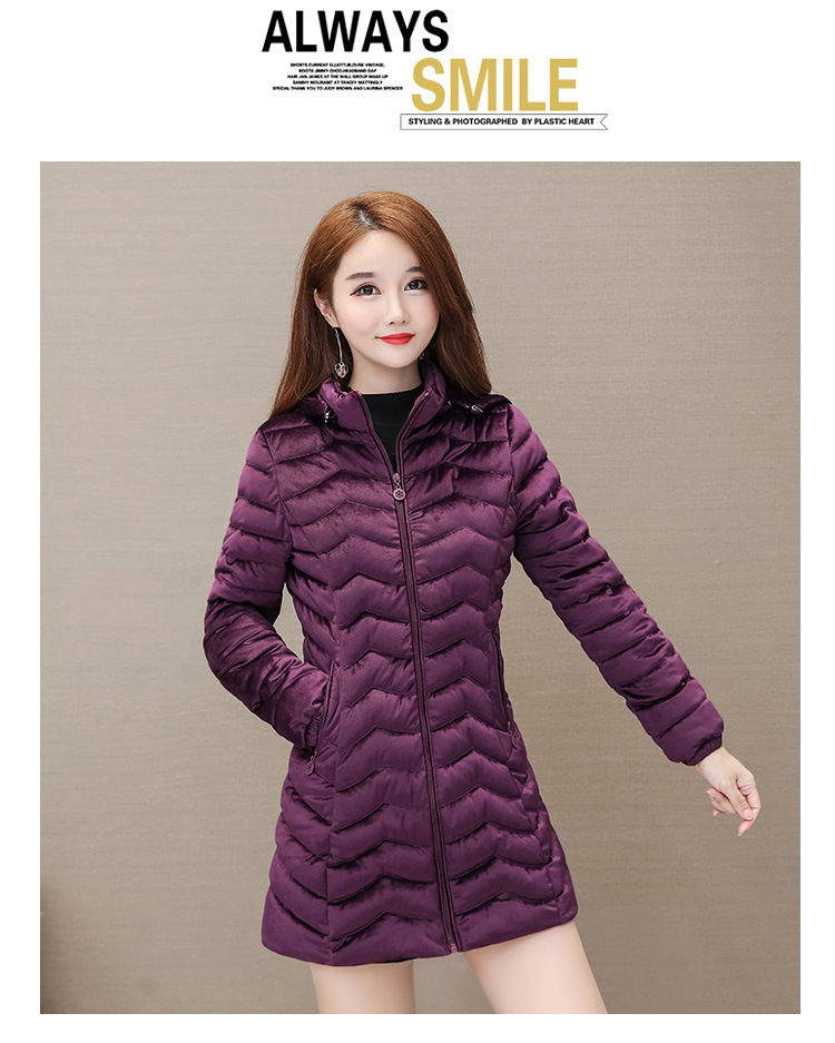 Autumn and Winter 2020 new down cotton-padded jackets for middle-aged and elderly women, padded cotton-padded jackets with thickened warm coats for slimming