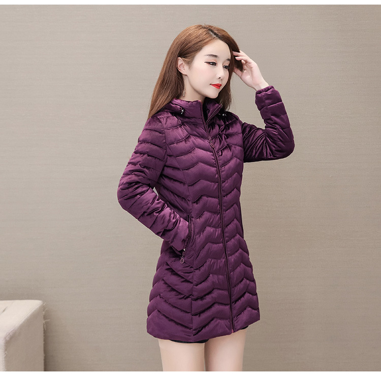 Autumn and Winter 2020 new down cotton-padded jackets for middle-aged and elderly women, padded cotton-padded jackets with thickened warm coats for slimming