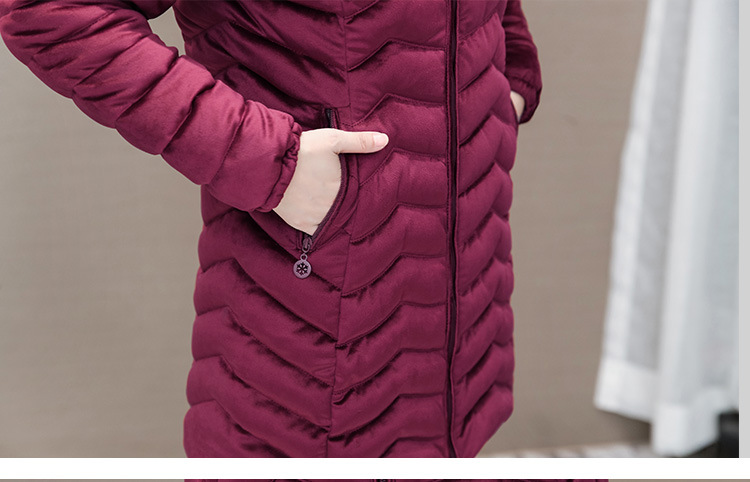 Autumn and Winter 2020 new down cotton-padded jackets for middle-aged and elderly women, padded cotton-padded jackets with thickened warm coats for slimming