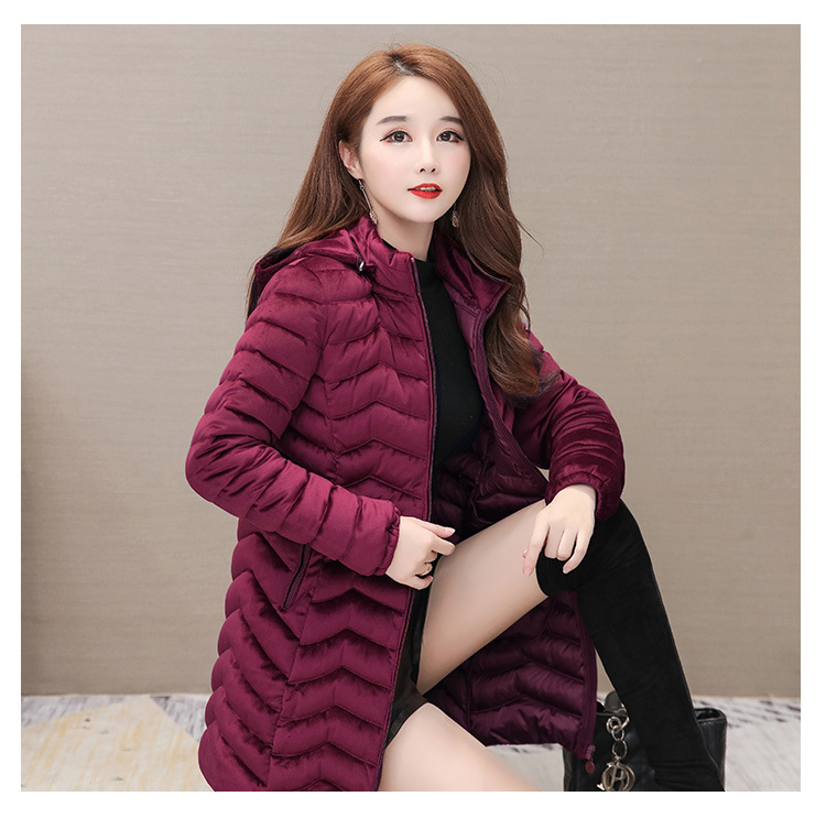 Autumn and Winter 2020 new down cotton-padded jackets for middle-aged and elderly women, padded cotton-padded jackets with thickened warm coats for slimming