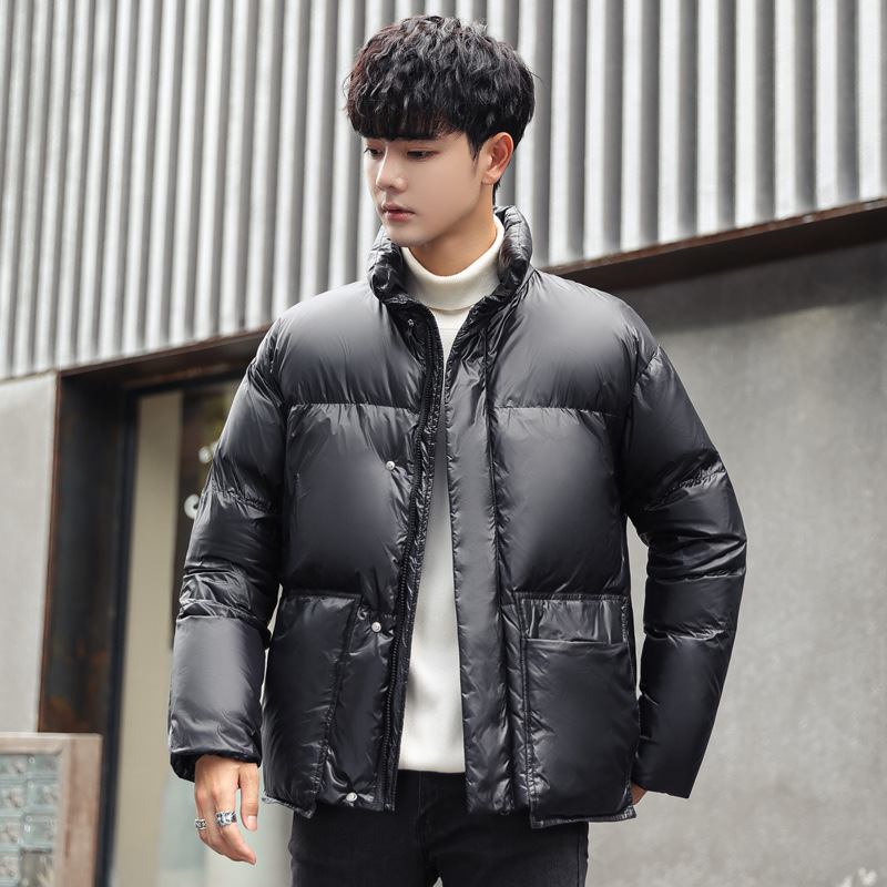 Men&#039;s 2021 New Korean Style Winter Men&#039;s Jackets Lapel Glossy Leisure Warm Men&#039;s Lightweight down Jacket Men&#039;s