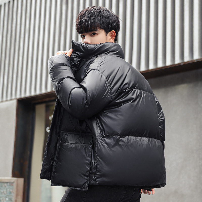 Men&#039;s 2021 New Korean Style Winter Men&#039;s Jackets Lapel Glossy Leisure Warm Men&#039;s Lightweight down Jacket Men&#039;s