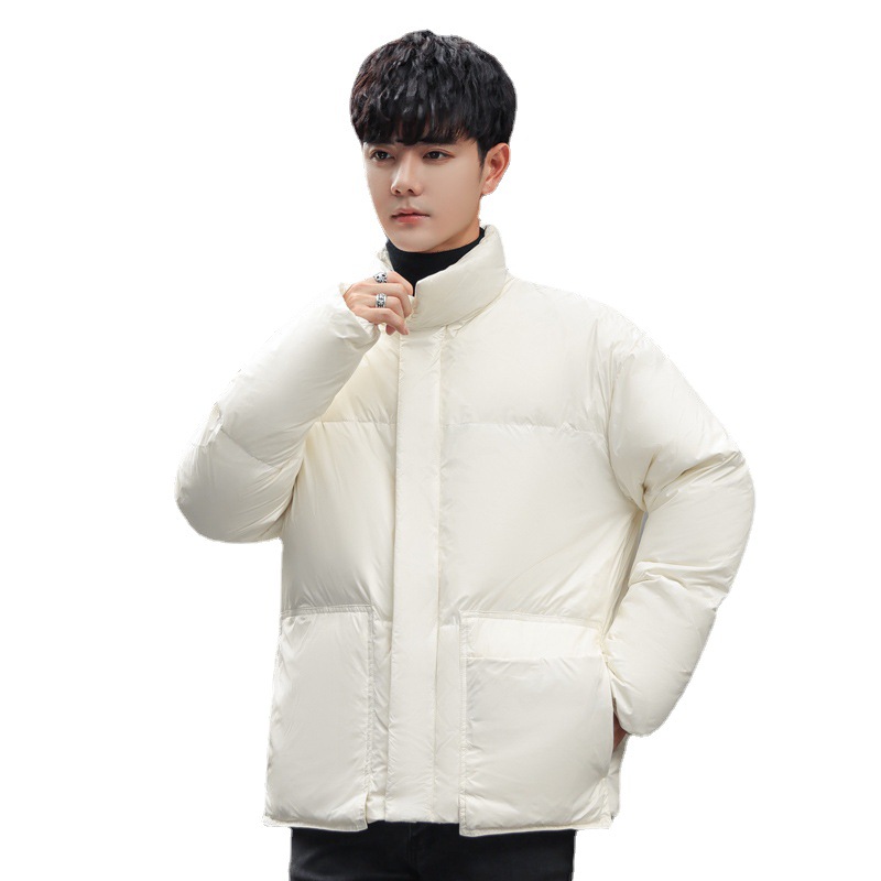 Men&#039;s 2021 New Korean Style Winter Men&#039;s Jackets Lapel Glossy Leisure Warm Men&#039;s Lightweight down Jacket Men&#039;s