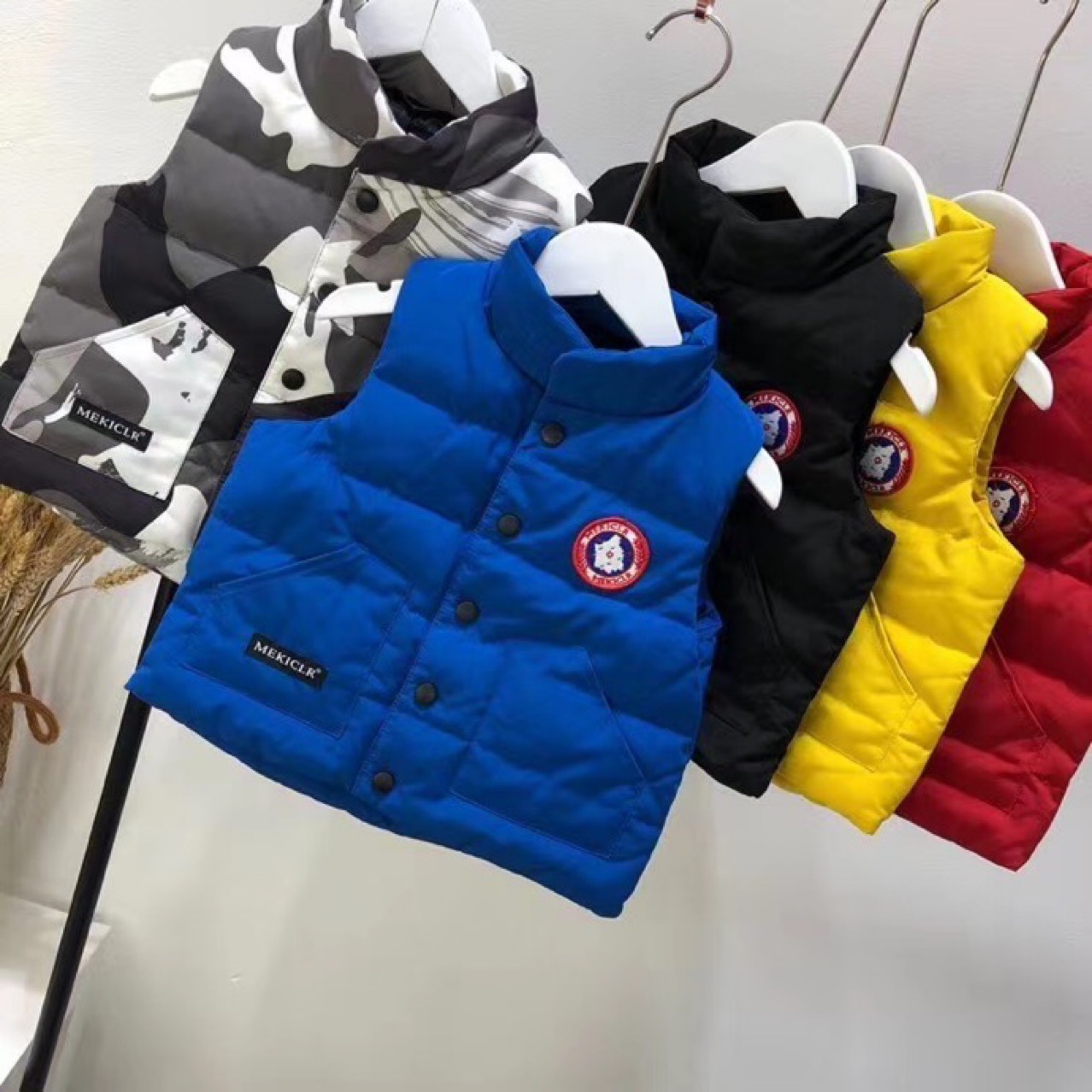Big Goose Children&#039;s down Jacket 2021 New Short Vest Thickened Camouflage Boys&#039; Girls&#039; Jackets Coat Fashion