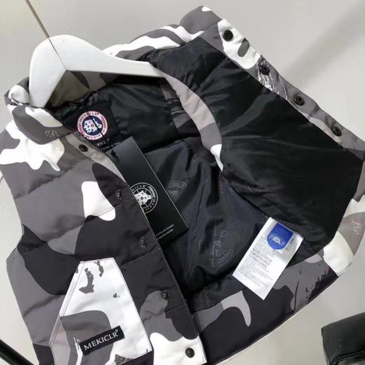 Big Goose Children's down Jacket 2021 New Short Vest Thickened Camouflage Boys' Girls' Jackets Coat Fashion