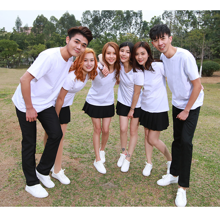 Factory Wholesale round Neck Sports White Modal T-shirt Advertising Shirt Short Sleeve Business Attire Work Clothes Customized T-shirt