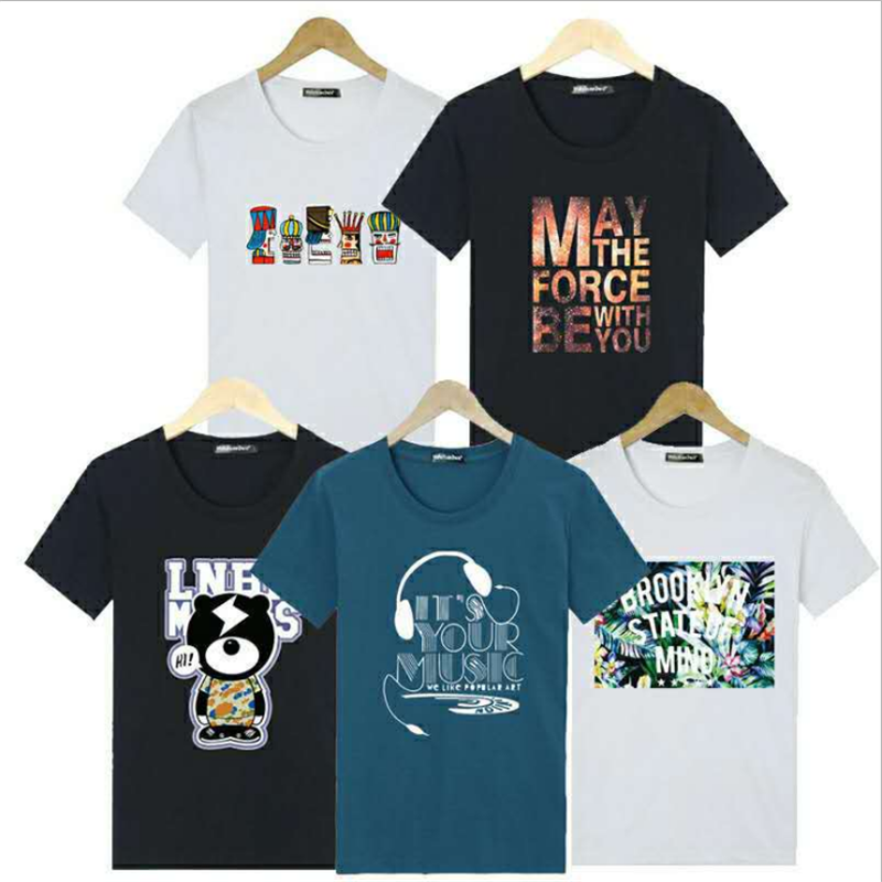 Hot Selling T-shirt, Stall, Hot and Profiteering Products, Men's Short-Sleeved T-shirt Inventory Clothing Tail Goods Processing