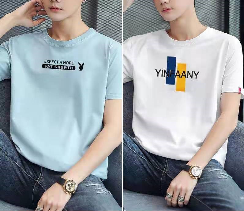Hot Selling T-shirt, Stall, Hot and Profiteering Products, Men's Short-Sleeved T-shirt Inventory Clothing Tail Goods Processing