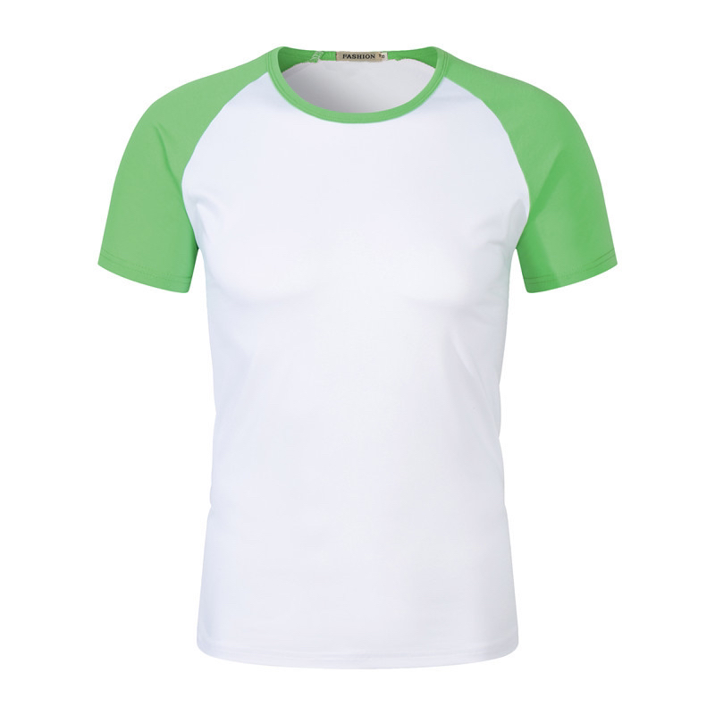 200G Modal Stitching Raglan round Neck Short Sleeve T-shirt Children's Summer Camp Business Attire Activity Kindergarten