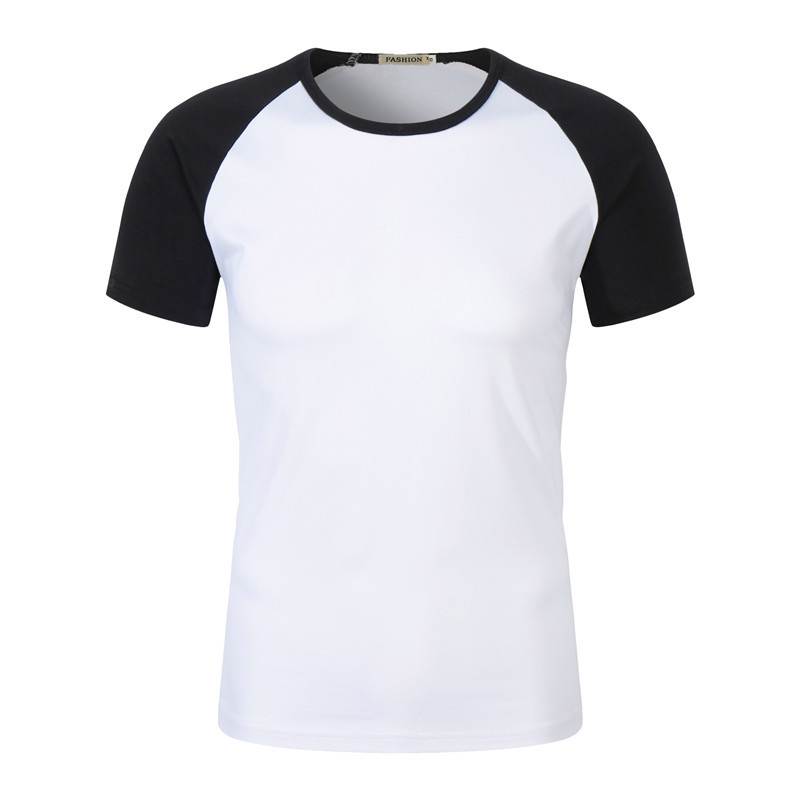 200G Modal Stitching Raglan round Neck Short Sleeve T-shirt Children's Summer Camp Business Attire Activity Kindergarten