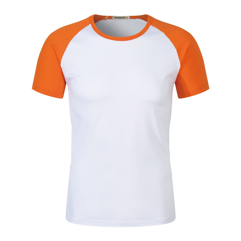 200G Modal Stitching Raglan round Neck Short Sleeve T-shirt Children's Summer Camp Business Attire Activity Kindergarten