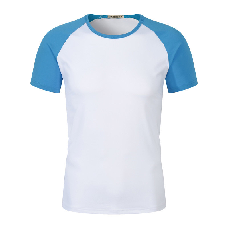 200G Modal Stitching Raglan round Neck Short Sleeve T-shirt Children's Summer Camp Business Attire Activity Kindergarten