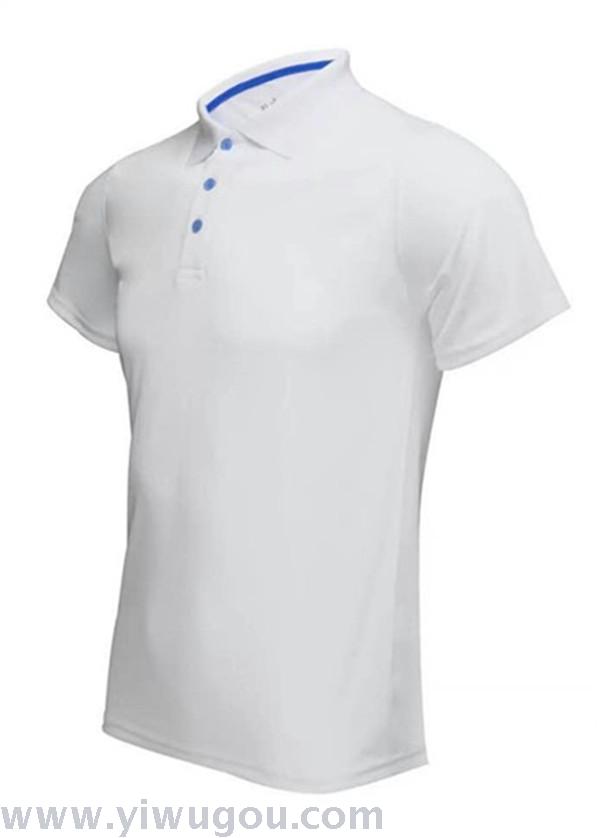 Men's summer short-sleeved T-shirt new solid color button collar collar shirt male cotton Korean POLO shirt Men's summer short-sleeved T-shirt new solid color button collar collar shirt male cotton Korean POLO shirt