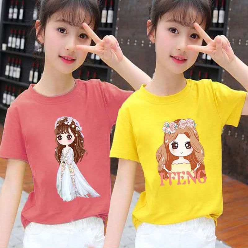 Ground Push Children&#039;s Clothing 1-5 Yuan Suitable for Running Rivers and Lakes Cheap Children&#039;s Clothing Short-Sleeved T-shirt Big Manufacturers First-Hand Supply Wholesale