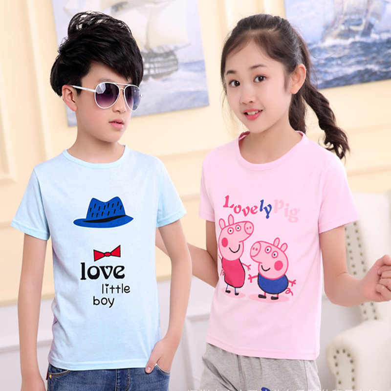 Ground Push Children&#039;s Clothing 1-5 Yuan Suitable for Running Rivers and Lakes Cheap Children&#039;s Clothing Short-Sleeved T-shirt Big Manufacturers First-Hand Supply Wholesale