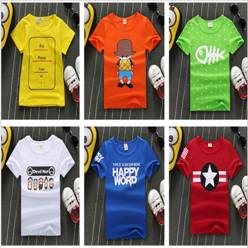 Ground Push Children&#039;s Clothing 1-5 Yuan Suitable for Running Rivers and Lakes Cheap Children&#039;s Clothing Short-Sleeved T-shirt Big Manufacturers First-Hand Supply Wholesale