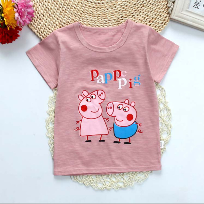 Ground Push Children's Clothing 1-5 Yuan Suitable for Running Rivers and Lakes Cheap Children's Clothing Short-Sleeved T-shirt Big Manufacturers First-Hand Supply Wholesale