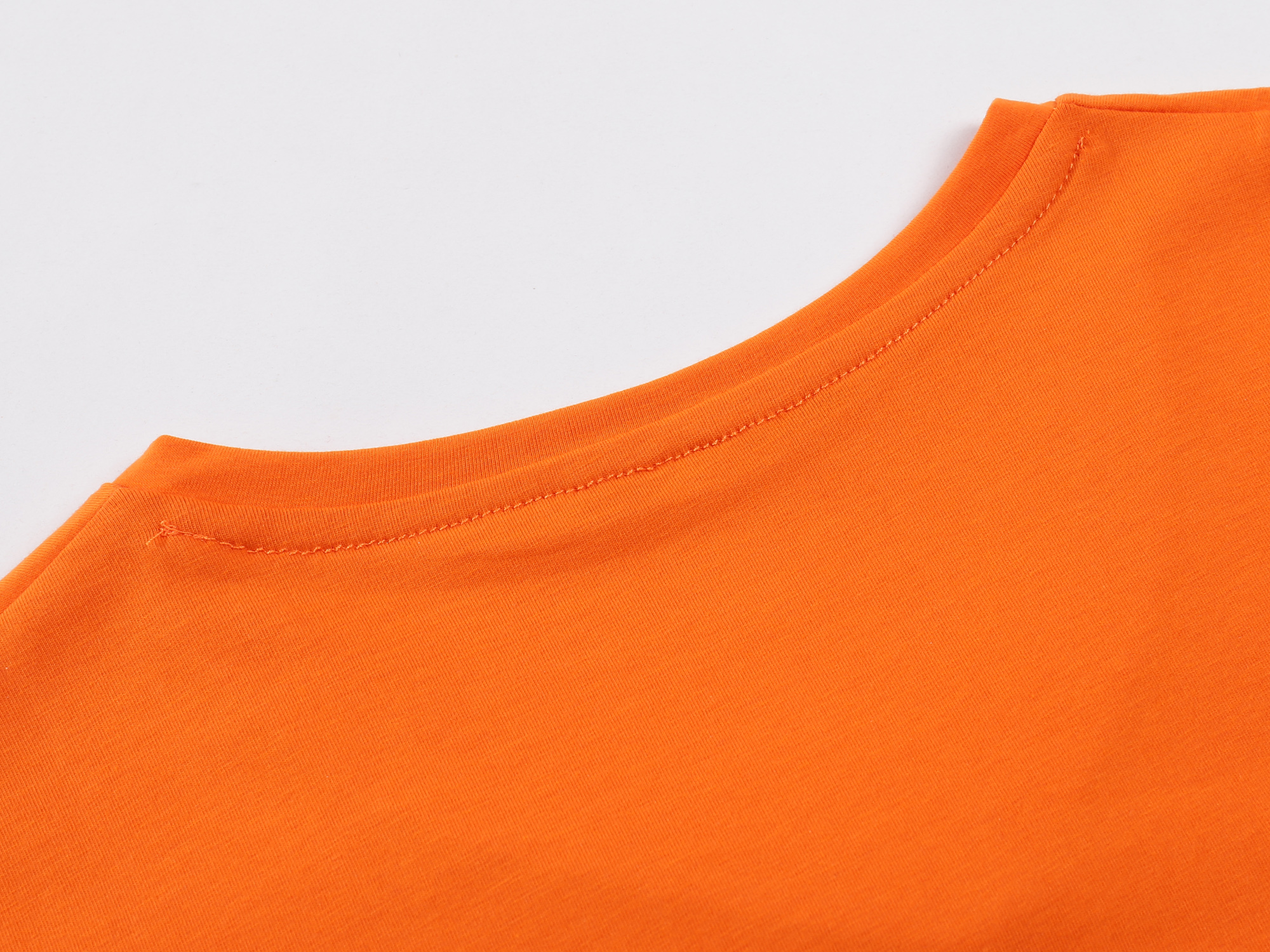 Solid color short sleeved T-shirt heart v collar summer T-shirt loose slim fit bottom coat