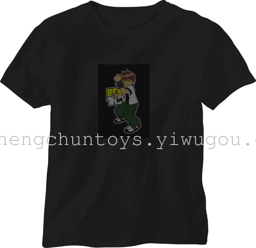 EL Flash t shirt light emitting t-shirt music voice-activated t-light clothes cold tablets