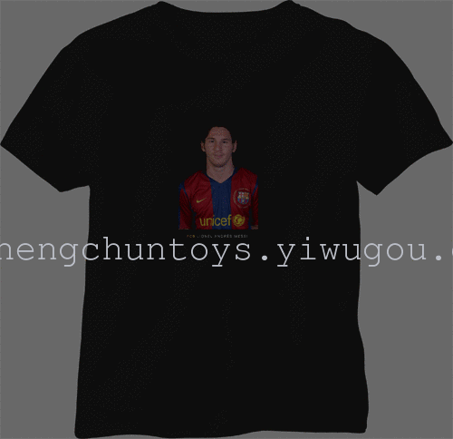EL Flash t shirt light emitting t-shirt music voice-activated t-light clothes cold tablets