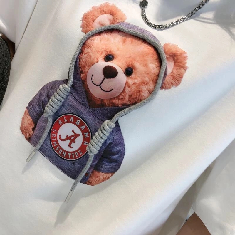 Summer Cartoon Short Sleeve T-shirt Women&#039;s Fashionable All-Match Loose Half Sleeve Student Top Ins Couple Half Sleeve