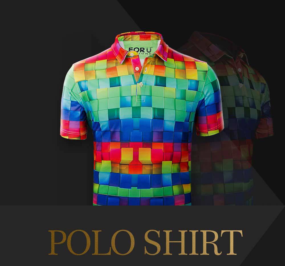 Beast Painting Custom Pattern Men's Shirt Short Polo Shirt Sports Lapel T-shirt One Piece Dropshipping Cross-Border