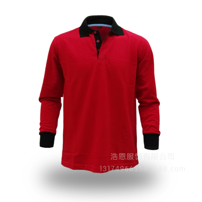 Color lapel collar long sleeved T-shirt dress custom printed olgo group Color lapel collar long sleeved T-shirt dress custom printed olgo group