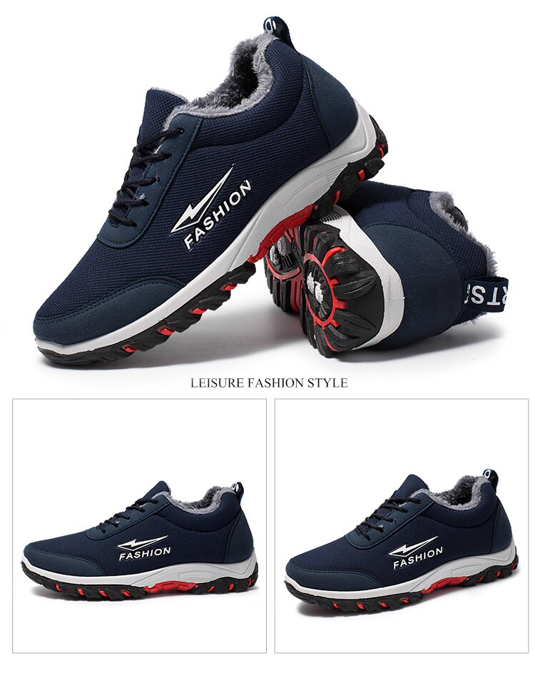 Winter Fleece-Lined Sneakers Men's Snow Boots Men's Warm Outdoor Climbing Boots Cotton Shoes Men's Light Running Winter Fleece-Lined Sneakers Men's Snow Boots Men's Warm Outdoor Climbing Boots Cotton Shoes Men's Light Running