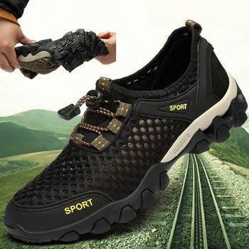 2021 Summer New Men's Shoes Mesh Sneakers Foreign Trade Thick Bottom Outdoor Climbing Bottom Casual Shoes Trend Men's Sandals 2021 Summer New Men's Shoes Mesh Sneakers Foreign Trade Thick Bottom Outdoor Climbing Bottom Casual Shoes Trend Men's Sandals