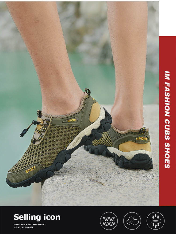 2021 Summer New Men's Shoes Mesh Sneakers Foreign Trade Thick Bottom Outdoor Climbing Bottom Casual Shoes Trend Men's Sandals 2021 Summer New Men's Shoes Mesh Sneakers Foreign Trade Thick Bottom Outdoor Climbing Bottom Casual Shoes Trend Men's Sandals
