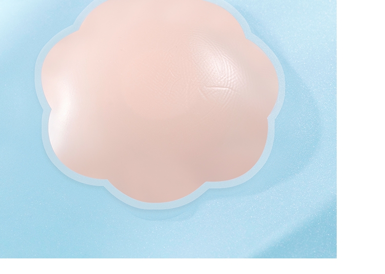 Breast Stickers Anti-Bump Nipple Stickers Chest Stickers for Women's Wedding Dress Thin Large Chest Silicone Bra 