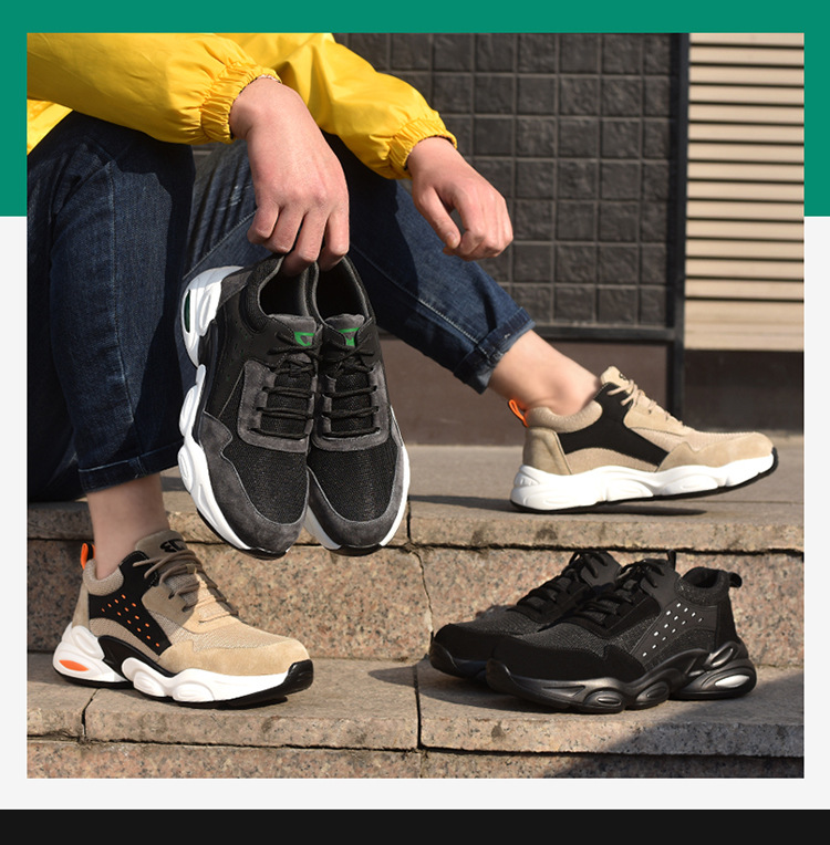 Cross-Border Summer New Lightweight Protective Shoes Pu Soft Bottom Breathable Mesh Anti-Smashing Safety Shoes Puncture-Proof Work Shoes for Men Cross-Border Summer New Lightweight Protective Shoes Pu Soft Bottom Breathable Mesh Anti-Smashing Safety Shoes Puncture-Proof Work Shoes for Men