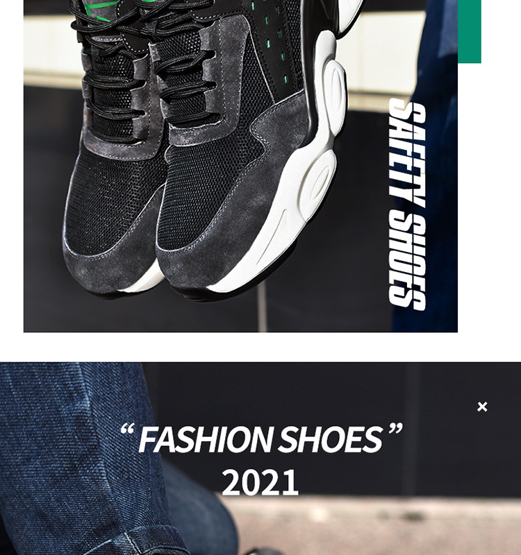 Cross-Border Summer New Lightweight Protective Shoes Pu Soft Bottom Breathable Mesh Anti-Smashing Safety Shoes Puncture-Proof Work Shoes for Men Cross-Border Summer New Lightweight Protective Shoes Pu Soft Bottom Breathable Mesh Anti-Smashing Safety Shoes Puncture-Proof Work Shoes for Men