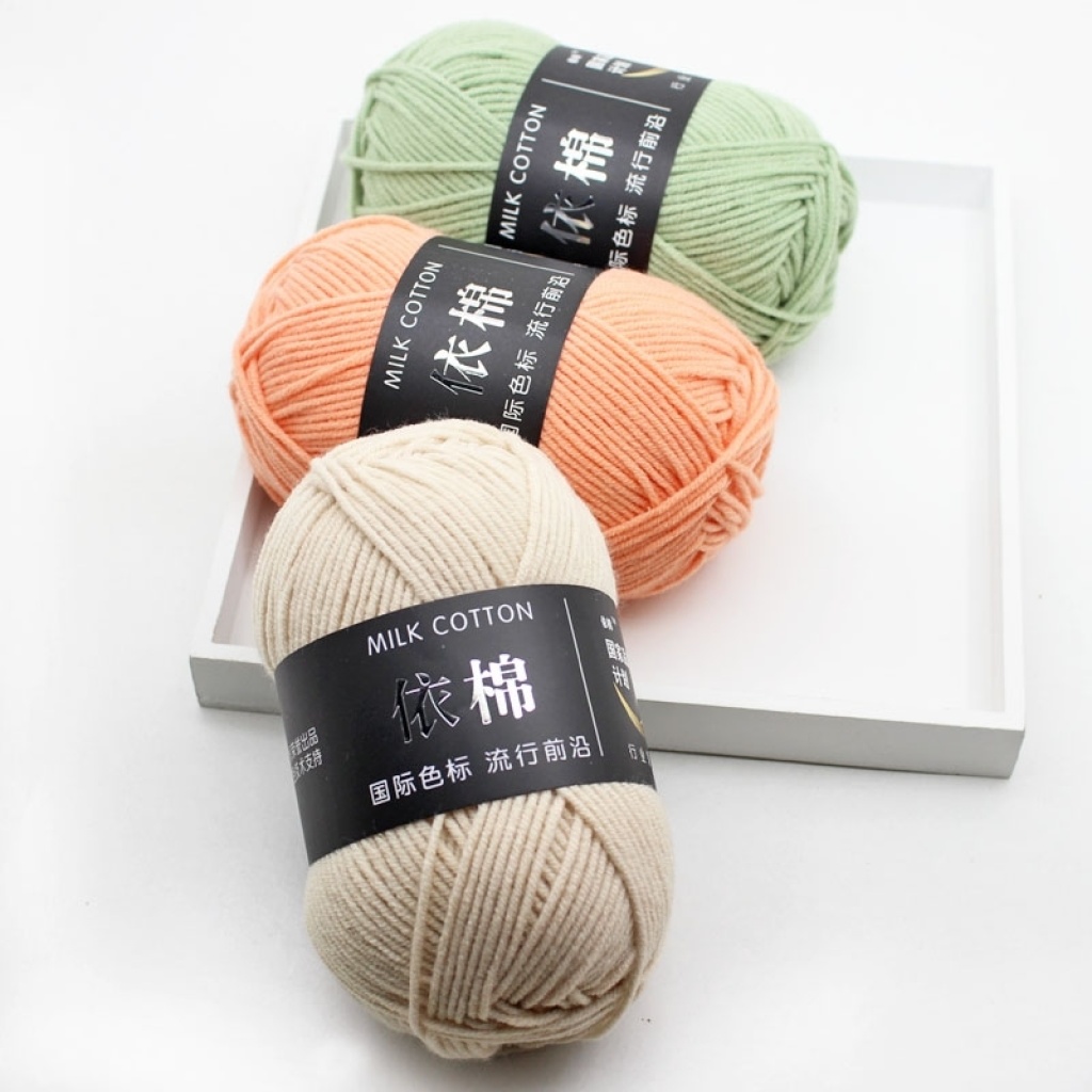 Baby 4-Strand Milk Cotton Thread Doll Medium Thickness Handmade DIY Woven Scarf Wool Ball Hook Cotton Slippers Material Bag Baby 4-Strand Milk Cotton Thread Doll Medium Thickness Handmade DIY Woven Scarf Wool Ball Hook Cotton Slippers Material Bag