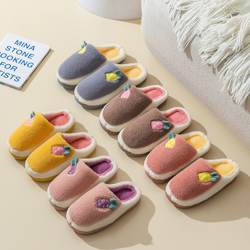 New Cotton Slippers Men&#039;s Thickened Winter Indoor Home Non-Slip Home Warm Breathable Cotton Shoes Women&#039;s Winter