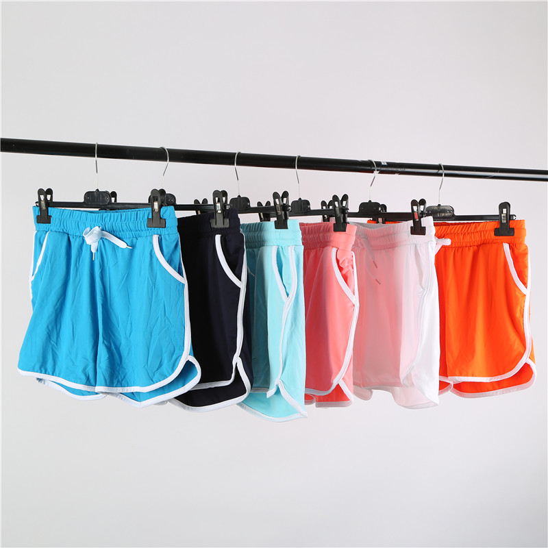 Summer loose high waist sports shorts running yoga hot pants leisure home pajama beach pants