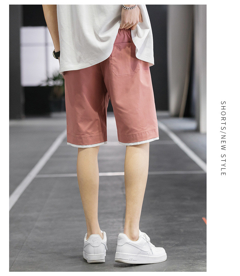 Shorts Men's Summer Loose Fashion Brand Casual Sports Five-Point Pants Ins Trendy Ice Silk Beach Pants Wholesale Shorts Men's Summer Loose Fashion Brand Casual Sports Five-Point Pants Ins Trendy Ice Silk Beach Pants Wholesale