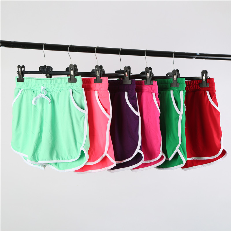 Summer loose high waist sports shorts running yoga hot pants leisure home pajama beach pants