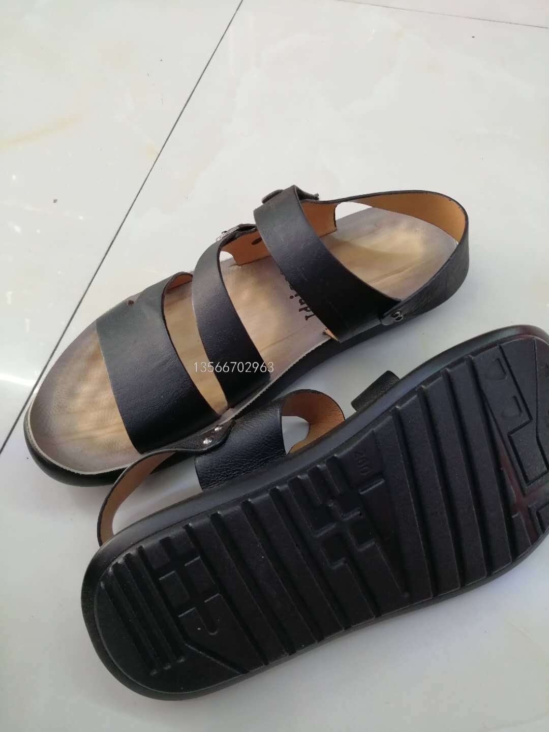 Stock Men&#039;s Sandals Summer Casual Open Toe Beach Shoes Youth Roman Trendy Shoes
