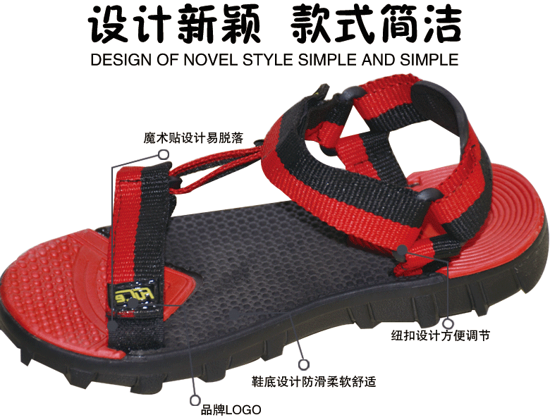 FUCEManufacturer direct selling men's Roman sandals 2019 new summer beach shoes wholesale magic paste slippers FUCEManufacturer direct selling men's Roman sandals 2019 new summer beach shoes wholesale magic paste slippers