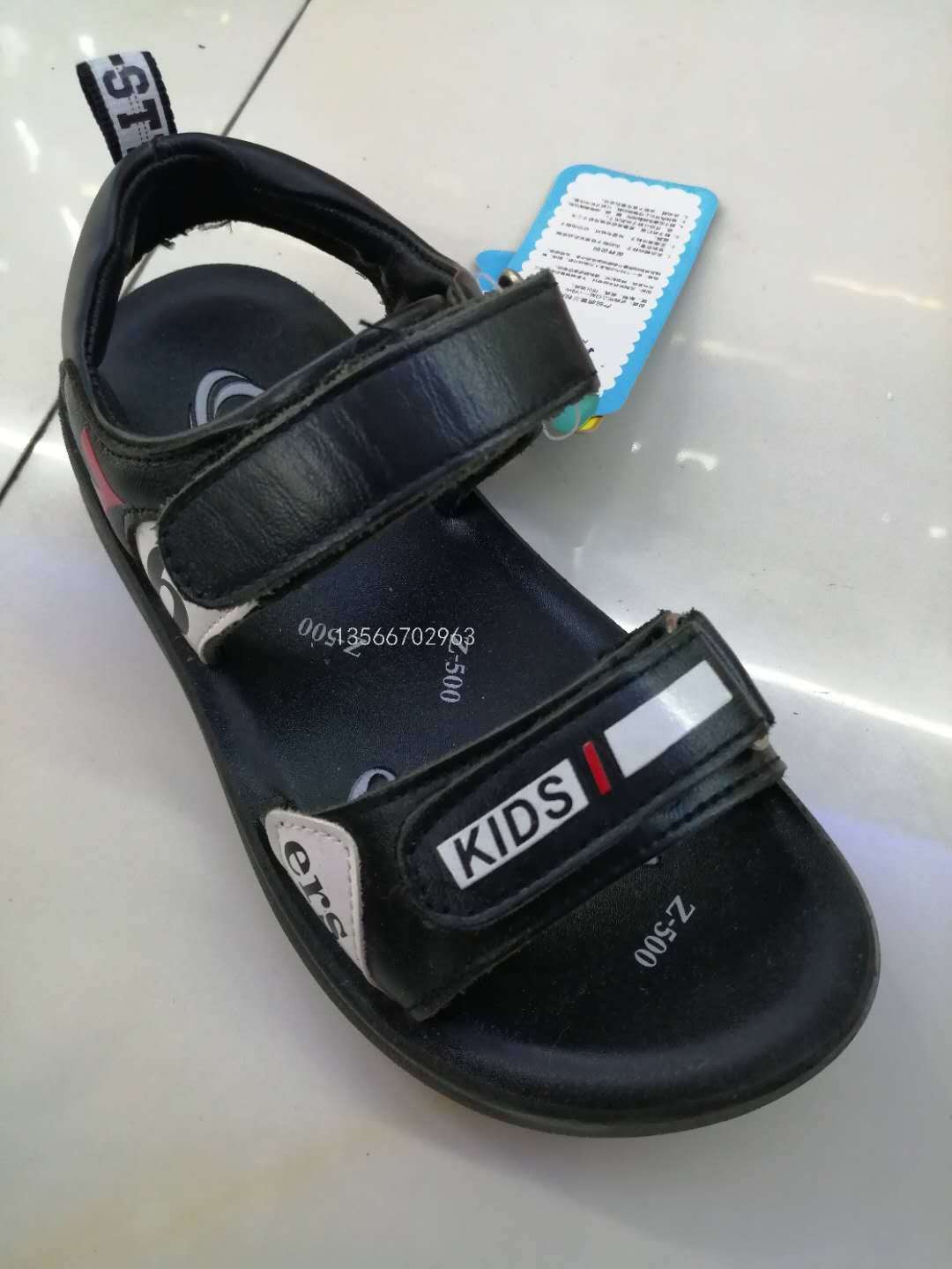 Stock Children&#039;s Sandals Men&#039;s Soft Bottom Breathable Non-Slip Summer Beach Shoes