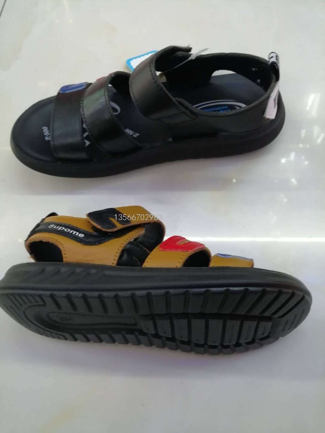 Stock Spot Boys&#039; Summer Non-Slip Soft Bottom Beach Shoes Big Boy Student Shoes Boy Shoes Children&#039;s Sandals