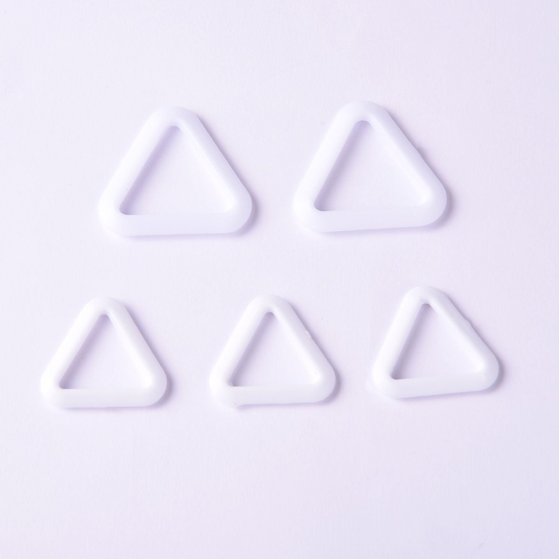 Semicircle D-Ring Bra Hook Plastic Underwear Triangle Adjustable Buckle Accessories Black and White See-through Bra Straps Adjustable Buckle